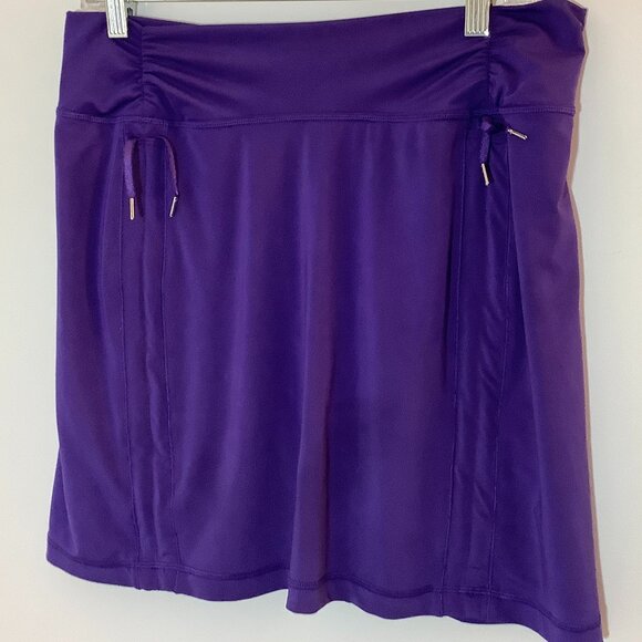 Skort Medium Stretch Purple Poly/Spandex - Picture 1 of 9